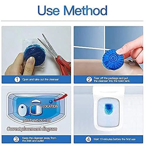 Automatic Toilet Cleaning and Fragrance Tablets – Long-Lasting Freshness