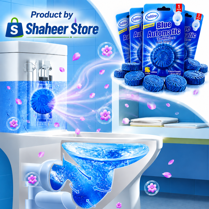 Automatic Toilet Cleaning and Freshener Tablets – Long-Lasting Freshness