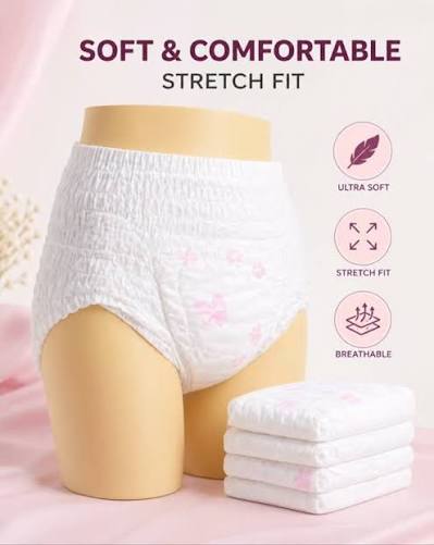 Ezi-Pants Sanitary Pants Ultra Absorbent Protection upto 12 hours Small to Large Size